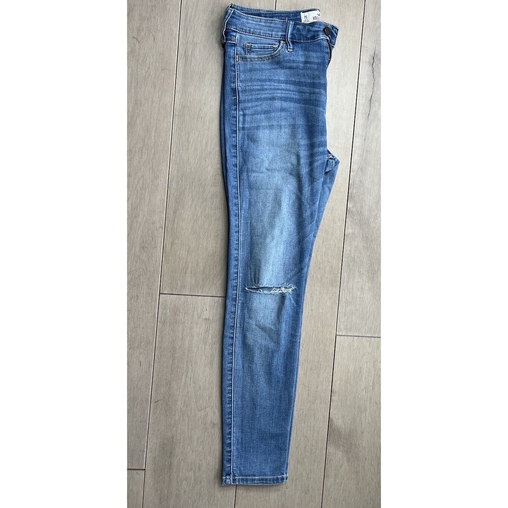 Hollister Juniors Jeans Denim Pants 7S W 28 L 28 High Rise Super Skinny Distress - Picture 3 of 6